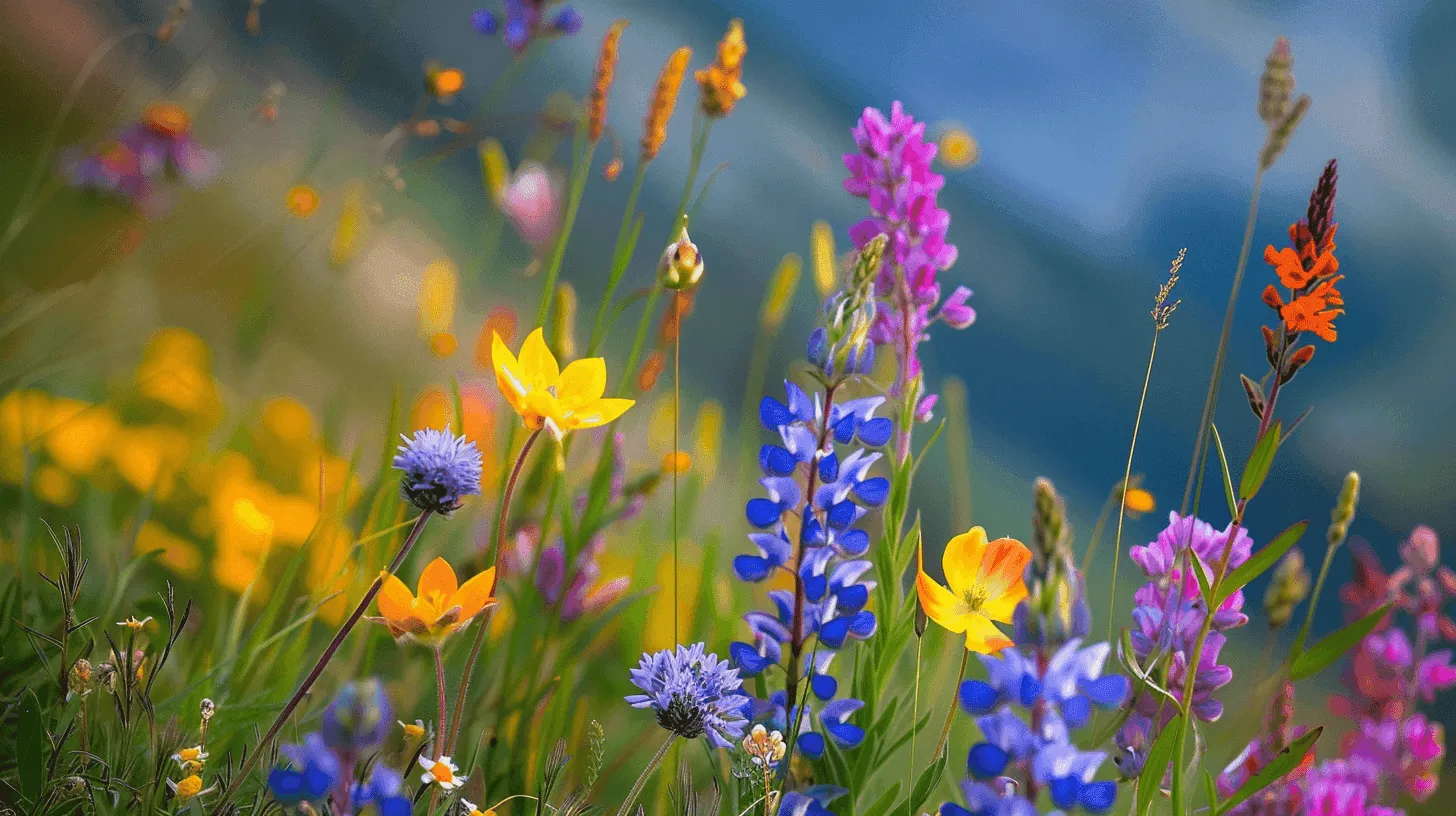 BloomEDU app showing a wildflower identification quiz with spaced repetition progress