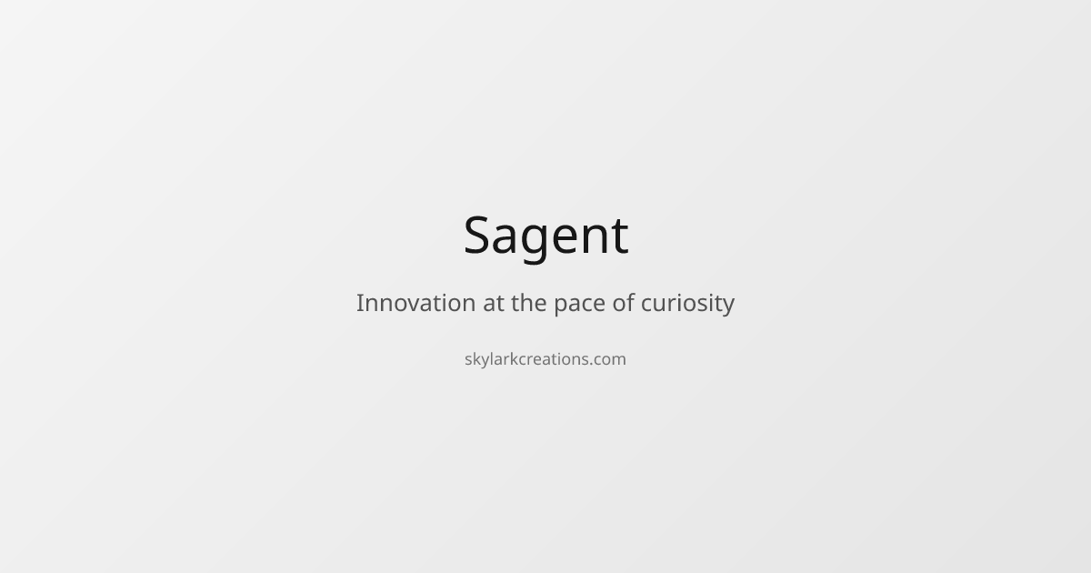 Sagent — chat with timeless minds | Skylark Creations